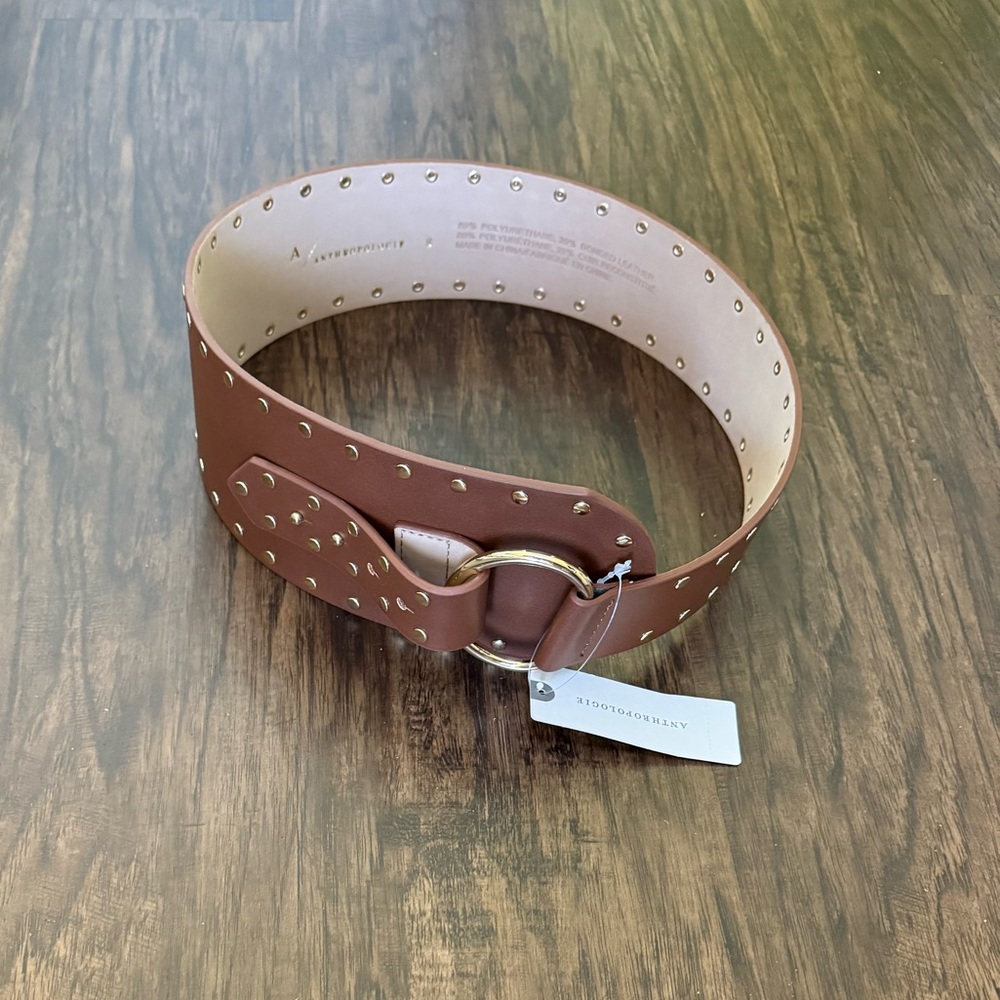 Anthropologie studded hip belt